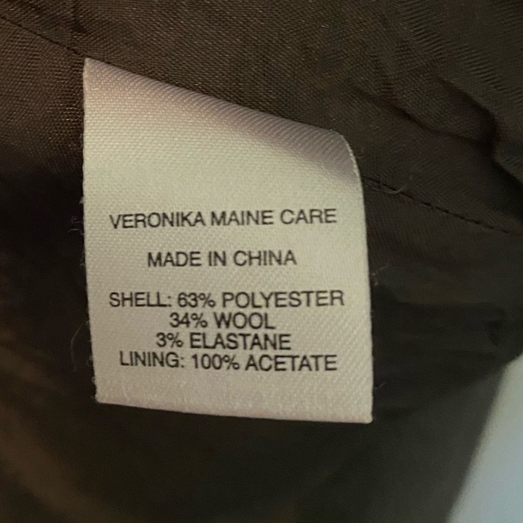 Size 12 VERONIKA MAINE grey DRESS ONLY (matching Jacket also listed) - Picture 8 of 9